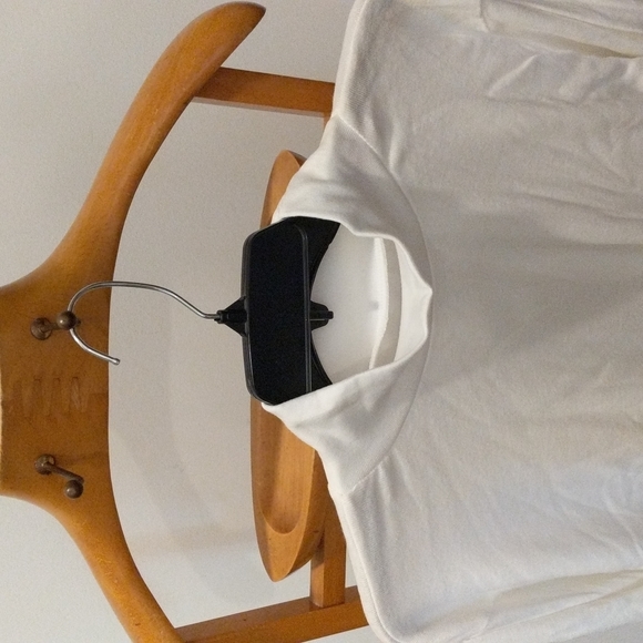 Hillard & Hanson Mock Neck Shirt WHITE Shirt Plus Sizes 1X 2X 3X - Picture 2 of 3